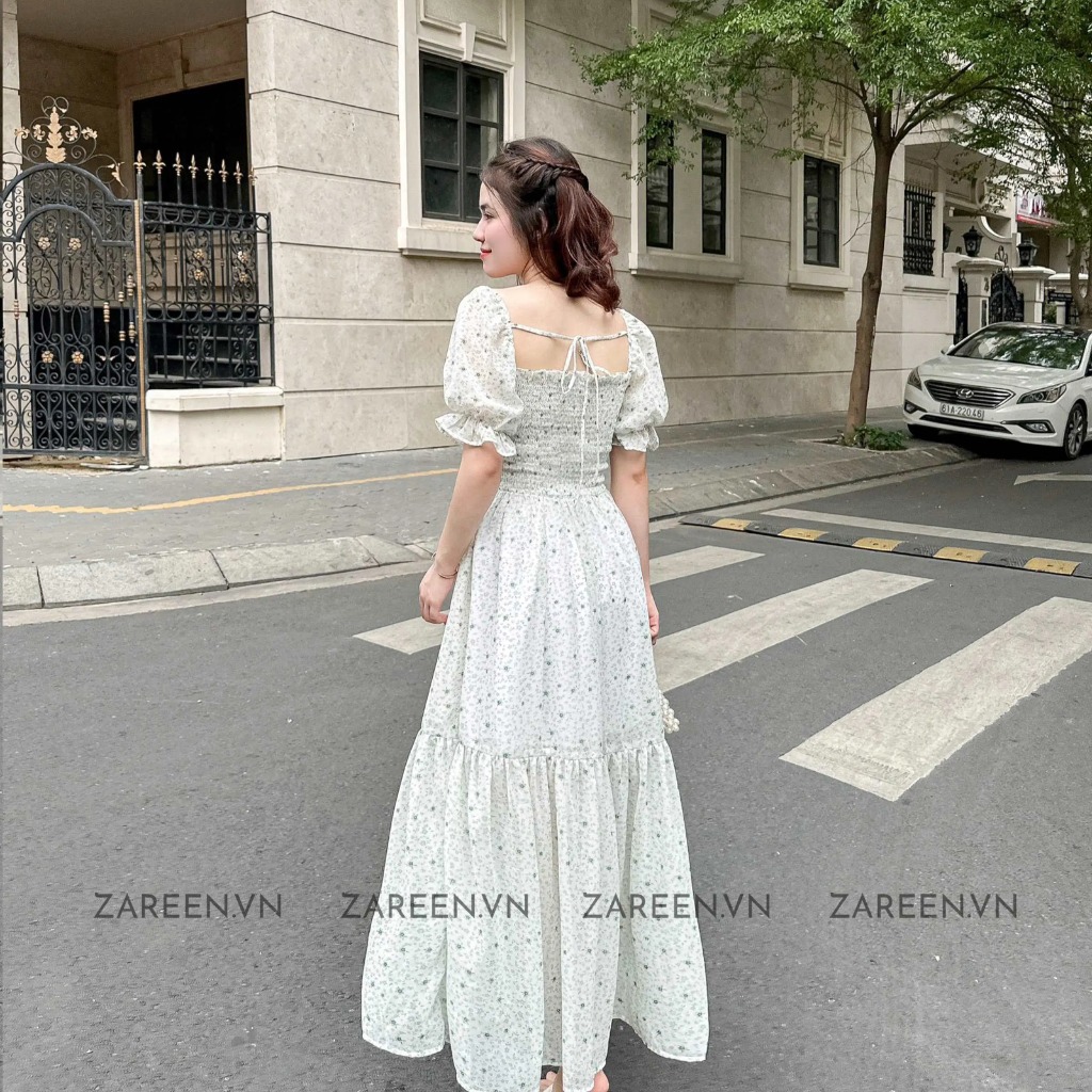 ĐẦM HOA THUN CHỈ ZAREEN DAX73