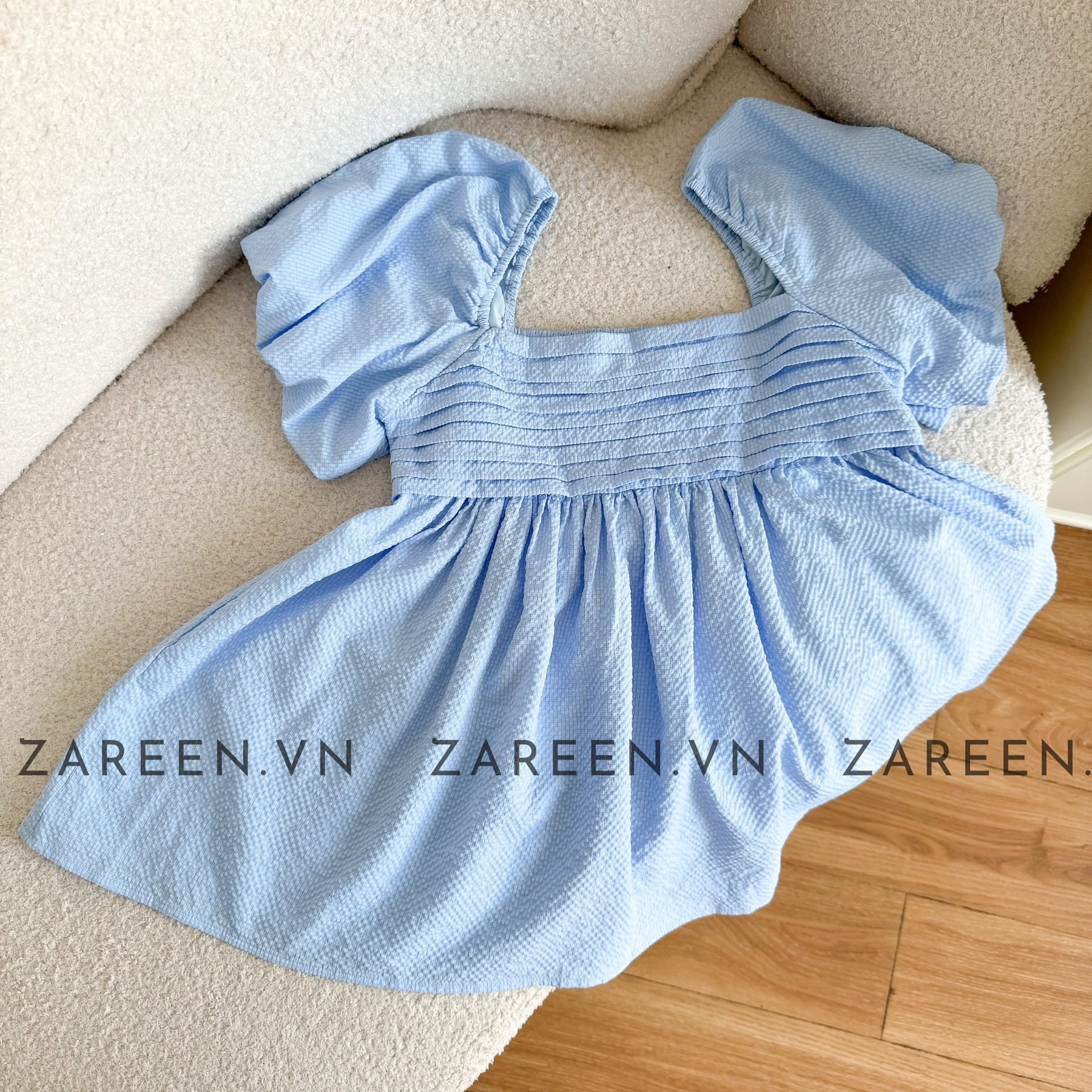 ÁO BABYDOLL XẾP LY NGỰC TAY PHỒNG ZAREEN VOA118