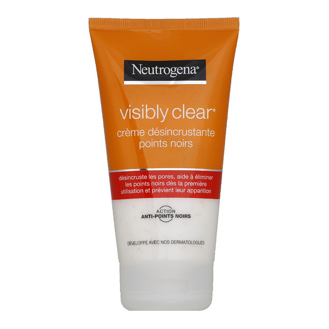 Sữa Rửa Mặt Neutrogena Visibly Clear Crème Désincrustant Points Noirs Loại Bỏ Mụn Đầu Đen, Mụn Nhỏ Li Ti