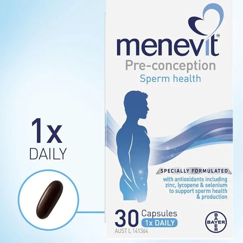 Viên uống Menevit cho nam giới tăng khả năng thụ thai của Úc