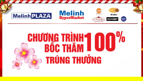 CHƯƠNG TRÌNH BỐC THĂM TRÚNG THƯỞNG 100%