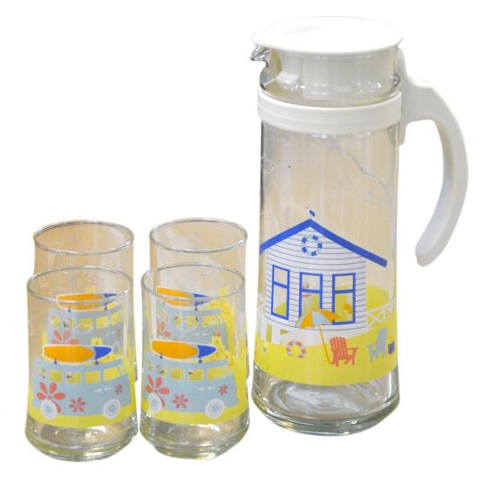 Bộ bình +4 cốc hoa Hình ngôi nhà 3GS000005
