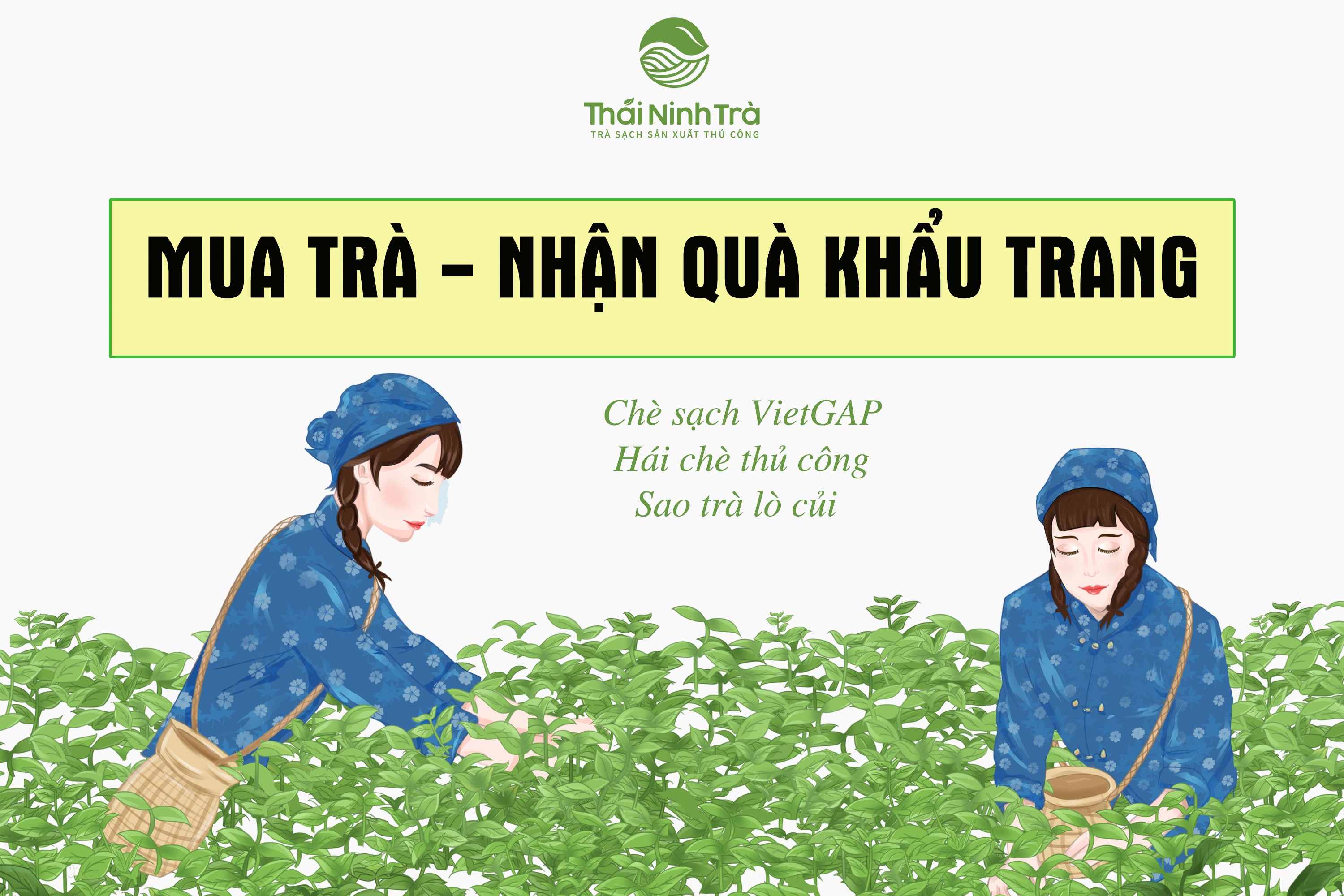 Thái Ninh Trà tặng 25.000 khẩu trang miễn phí