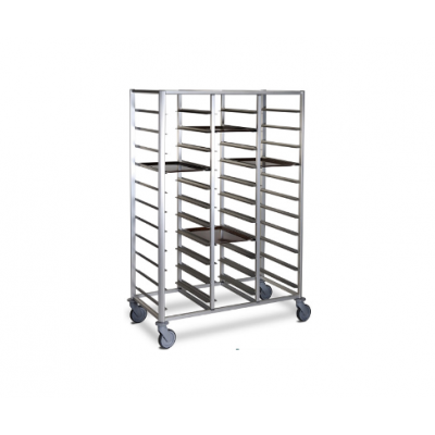 Xe đẩy khay inox có nhiều tầng