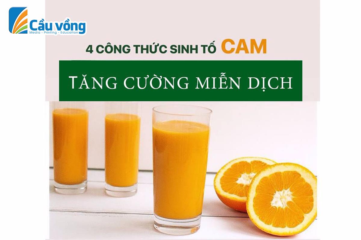 4 CÔNG THỨC SINH TỐ CAM - TĂNG SỨC ĐỀ KHÁNG CHỐNG VIRUS CORONA