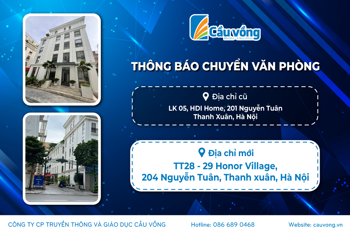 THÔNG BÁO THAY ĐỔI ĐỊA CHỈ VĂN PHÒNG CÔNG TY