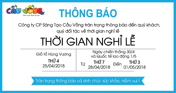 Thông báo nghỉ lễ Quốc Khánh 02/09/2018