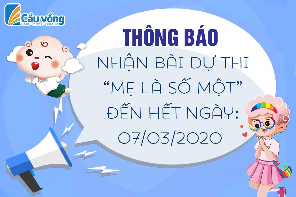Thông Báo Về Cuộc Thi "Mẹ là số một"