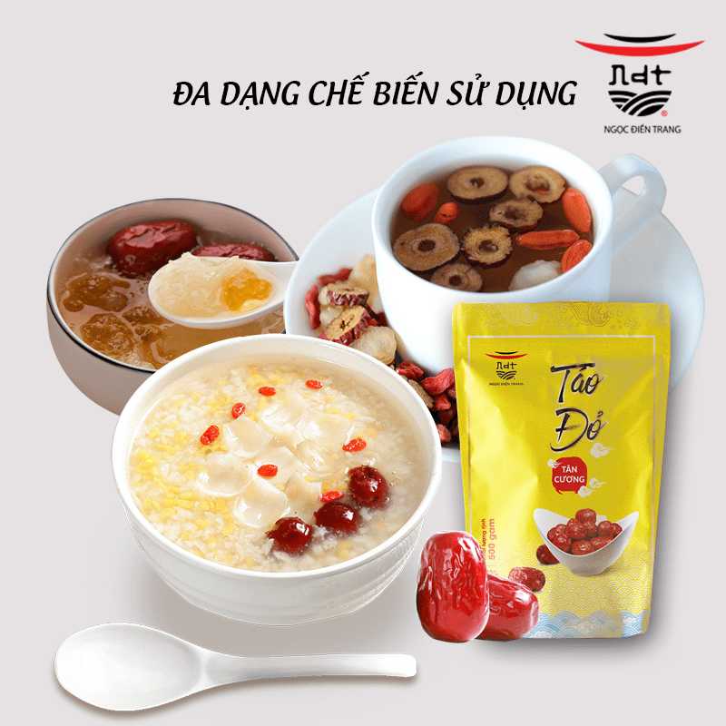 Cách sử dụng táo đỏ Ngọc Điền Trang