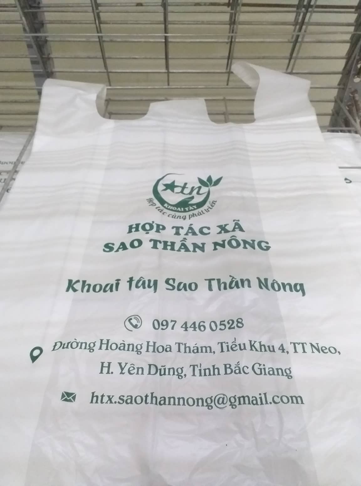 In túi nilon siêu thị