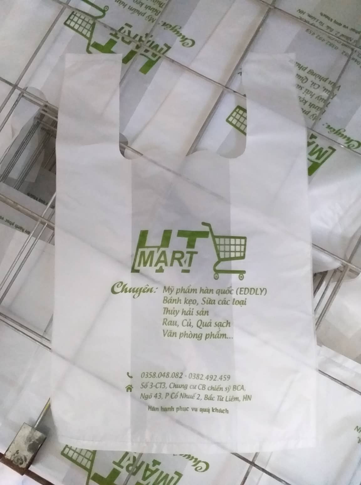 In túi nilon siêu thị