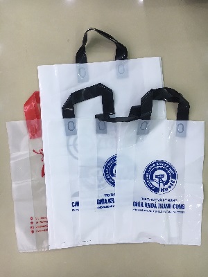 In túi nilon PE ép quai