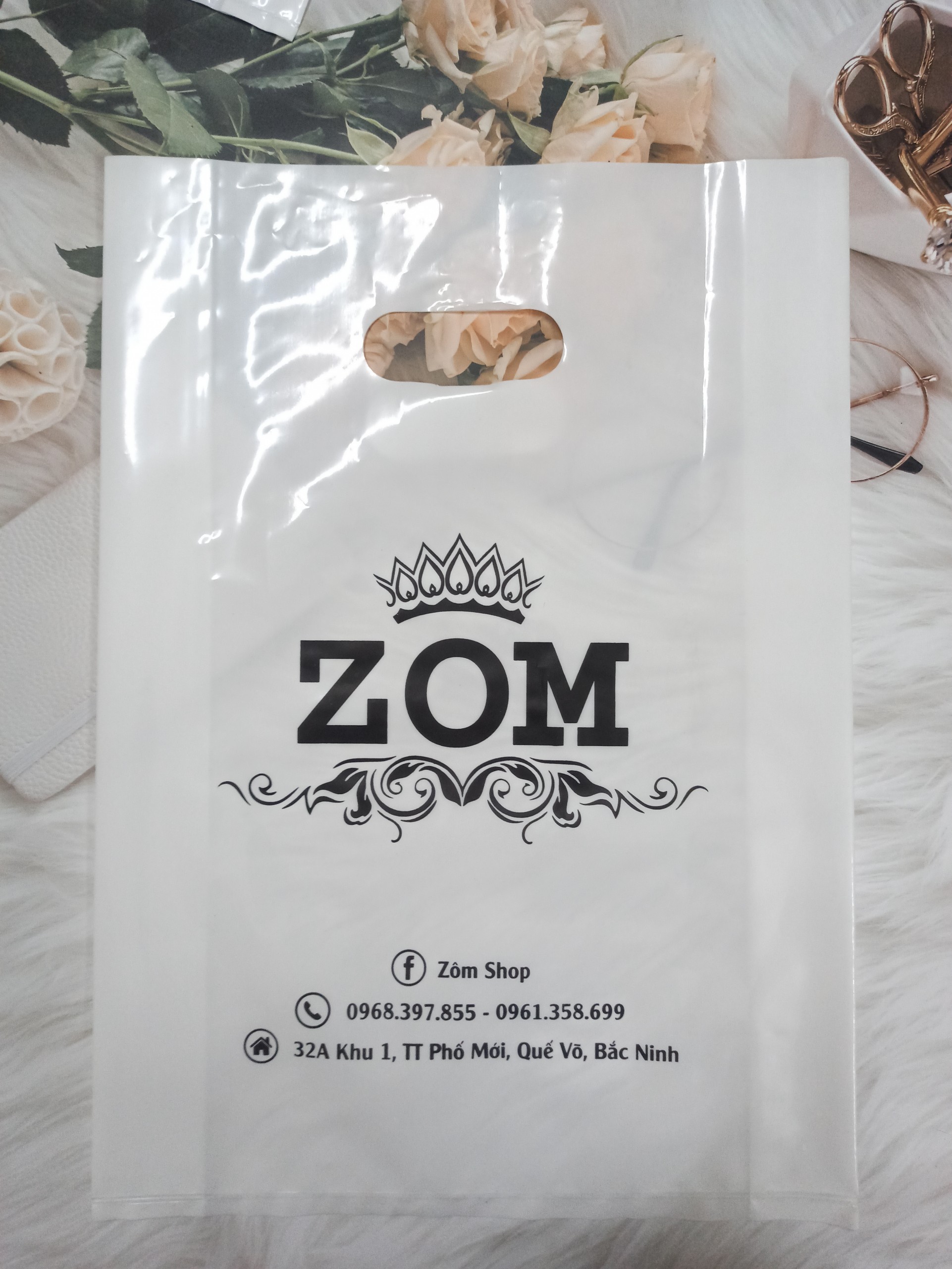 Túi nilon ( HD ) đục lỗ 25x35cm