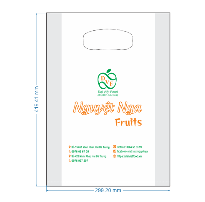 In túi nilon nhiều màu