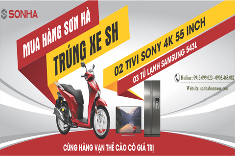 Chương trình khuyến mãi “Mua hàng Sơn Hà – Trúng xe SH”