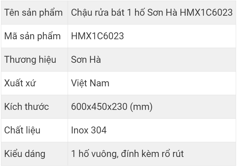 Độ sâu lòng chậu tiêu chuẩn 230 mm, thoải mái cọ rửa, không lo bắn nước ra ngoài