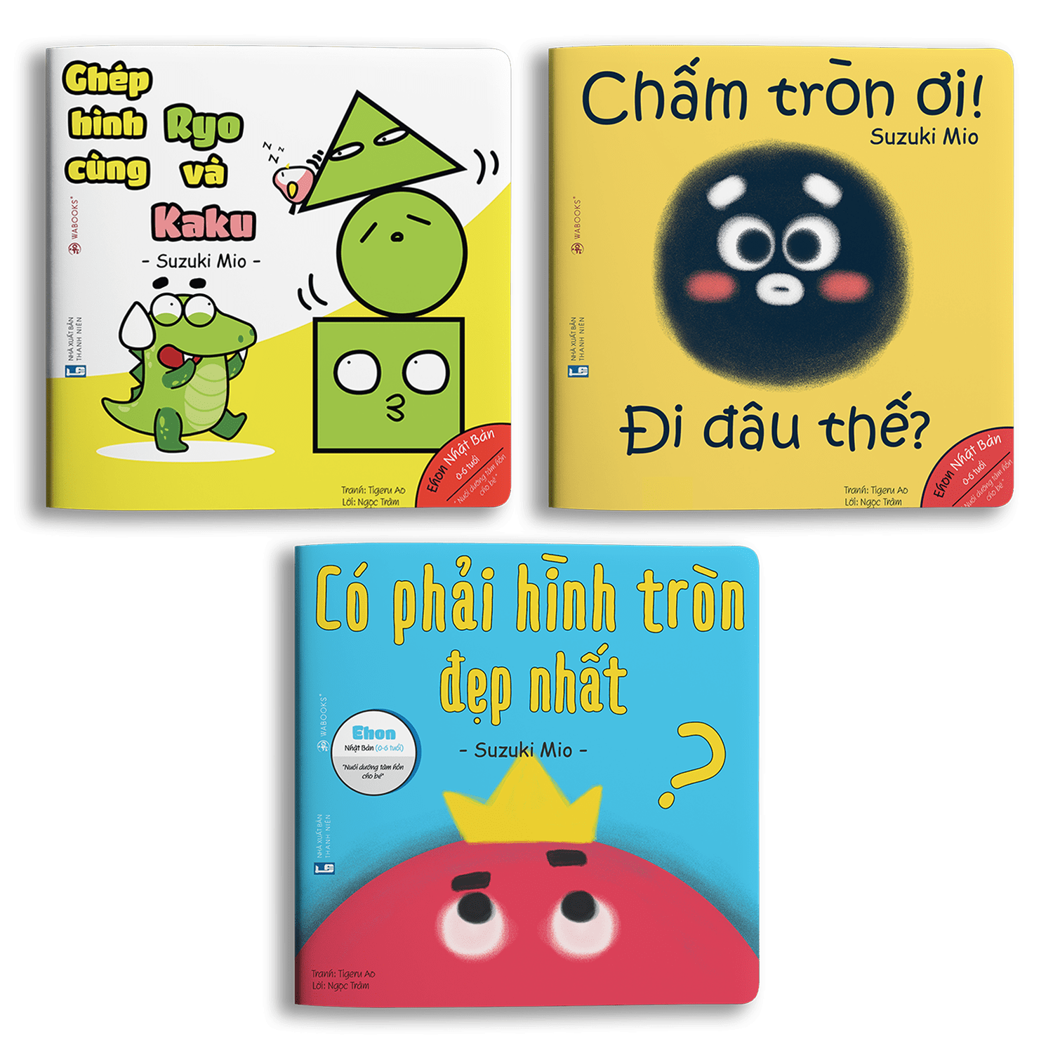 Combo 10 cuốn (0 - 6 Tuổi): Màu sắc + Hình khối + Âm thanh