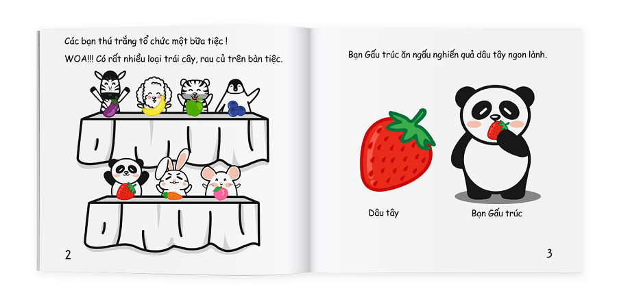 Ehon Màu sắc: Bữa tiệc sắc màu của thú trắng