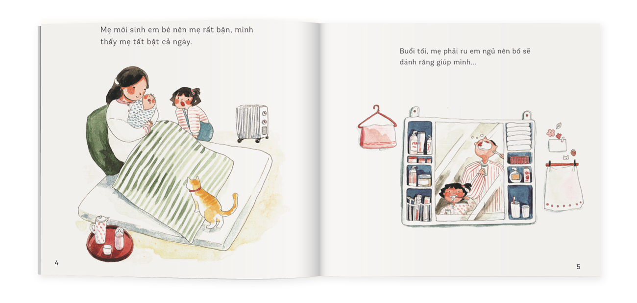 Ehon Chúng mình lớn rồi: Chị và em bé