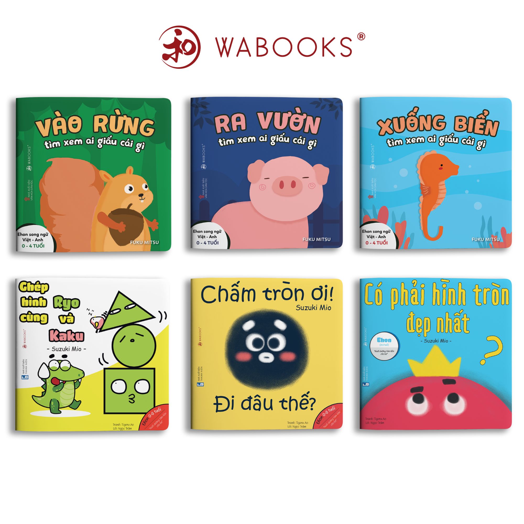 Combo 6 cuốn sách Ehon Phát Triển Tư Duy