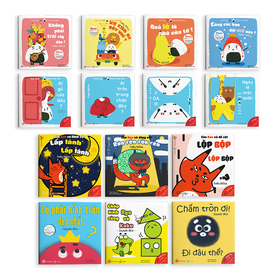 Combo 14 cuốn (0 - 6 Tuổi): Hình Khối + Âm Thanh + Giri 8