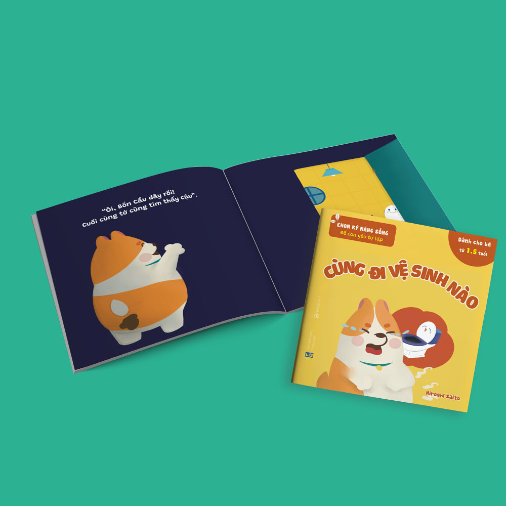 Để con yêu tự lập - Cùng đi vệ sinh nào