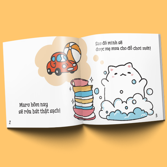 Ehon Maru: Maru rửa bát