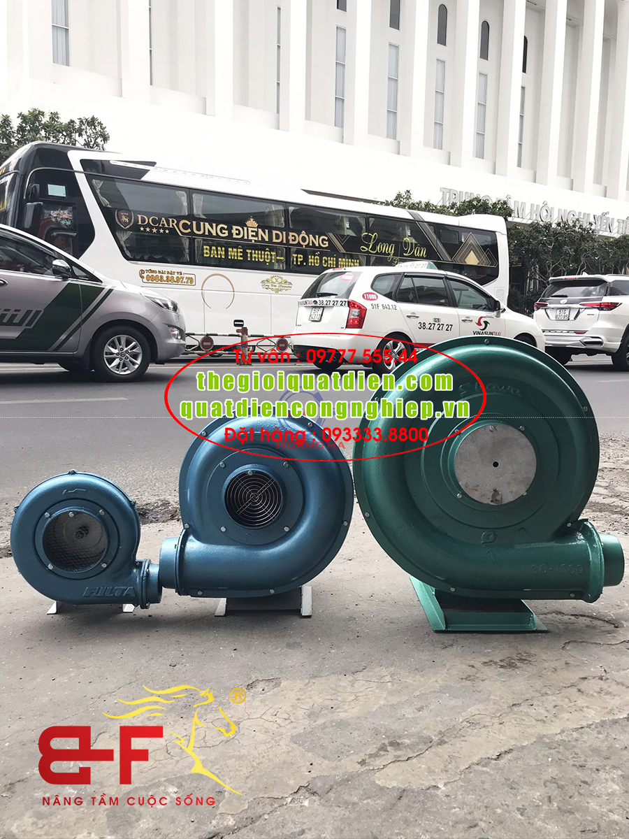 Quạt sò nhôm thổi lò hơi công nghiệp 5HP