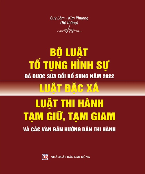 Sách Bộ luật tố tụng hình sự đã được sửa đổi, bổ sung năm 2022; Luật đặc xá; Luật thi hành tạm giữ tạm giam và các văn bản hướng dẫn thi hành