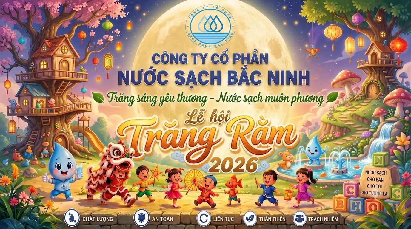 Lễ hội trăng rằm 2026: Trăng sáng yêu thương - nước sạch muôn phương