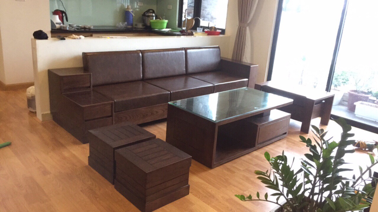 Sofa gỗ óc chó
