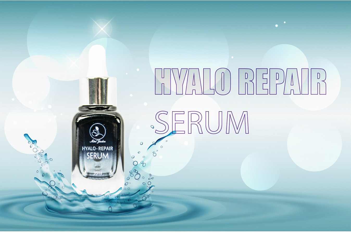 Hyalo Repair Serum với thành phần chính là 4 loại Hyaluronic Acid giúp cấp nước điều tiết tuyến dầu dưới da hiệu quả