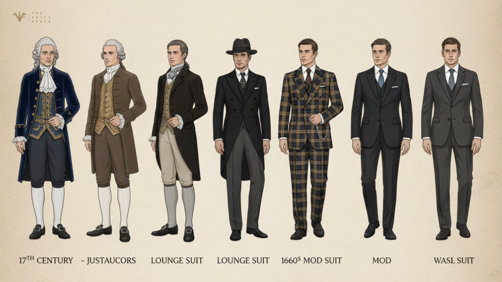 Lịch sử ra đời của suit: Từ quý tộc châu Âu đến biểu tượng phong cách toàn cầu Lịch sử ra đời của suit: Từ quý tộc châu Âu đến biểu tượng phong cách toàn cầu