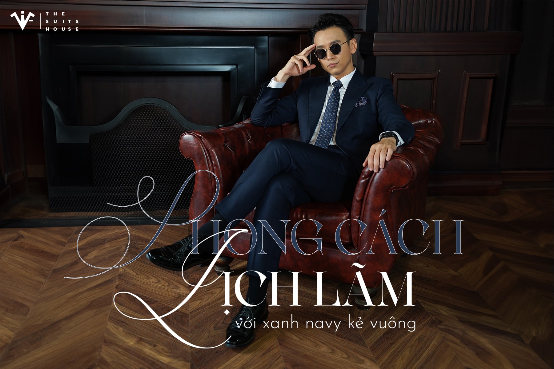 ELEGANCY OF SUITS - XANH NAVY KẺ VUÔNG