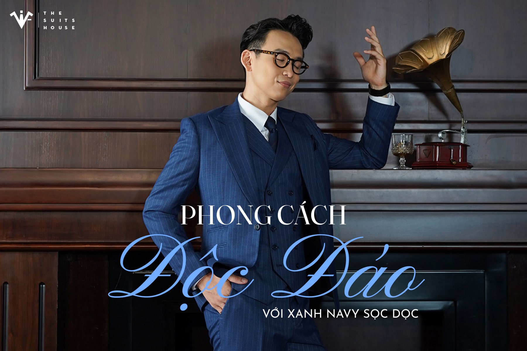 ELEGANCY OF SUITS - XANH NAVY SỌC DỌC