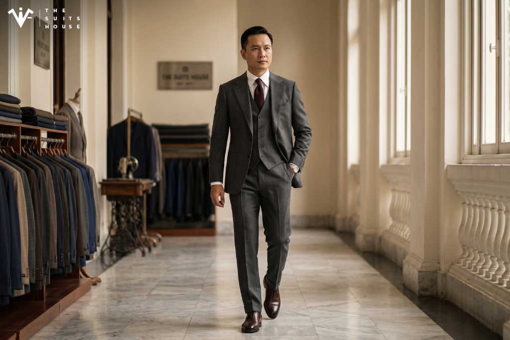 Hiệu Ứng Của Suit Bespoke: Trang Phục Thay Đổi Dáng Đi & Khí Chất