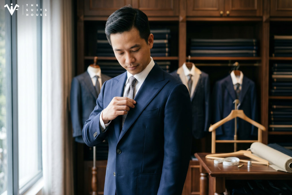 Lapel Roll: Điểm Chạm Phân Định Đẳng Cấp Suit May Đo & Công Nghiệp