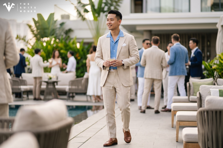Mặc Suit Cùng Sơ Mi Cổ Cuban: Bản Phối Lịch Lãm Đón Hè