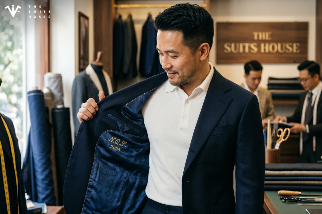 Nghệ Thuật Cá Nhân Hóa Suit: Lớp Lót Áo Lining Và Chữ Ký Monogram