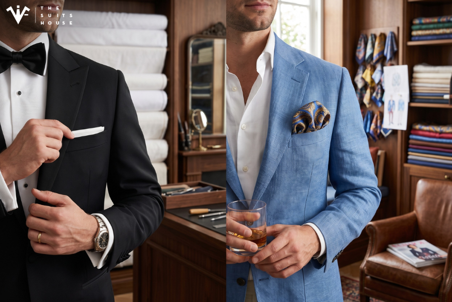 Nghệ Thuật Gấp Khăn Bỏ Túi (Pocket Square): Puff Fold & Presidential