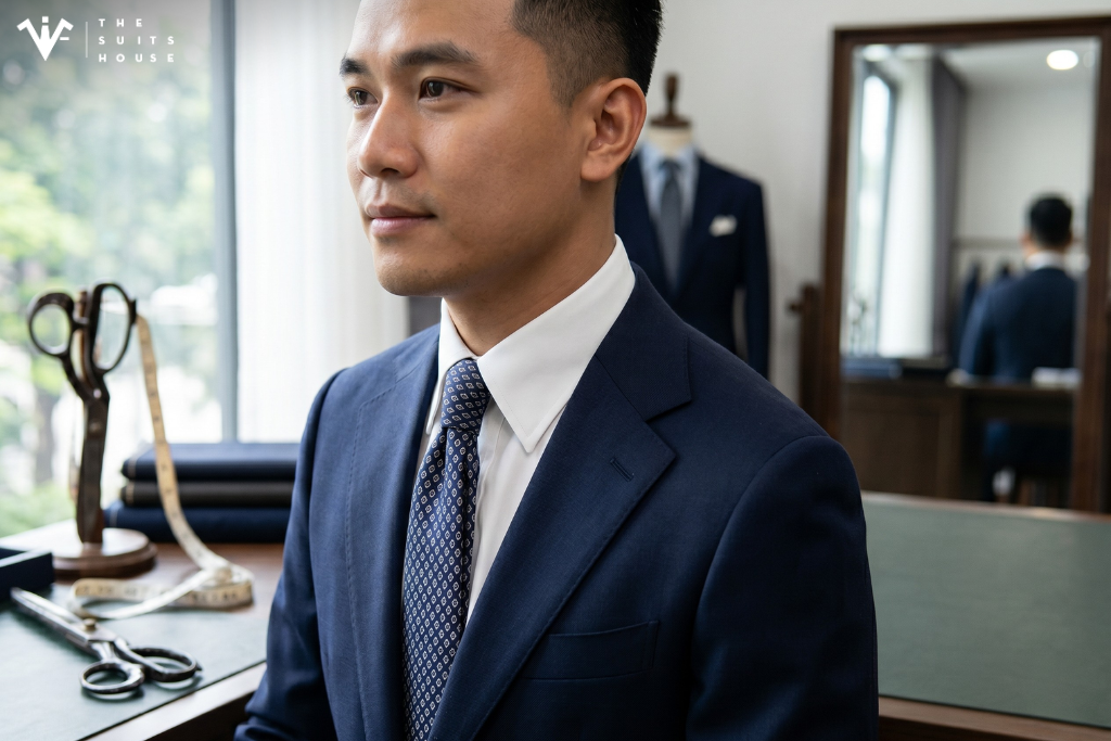 Nguyên Tắc Chọn Áo Sơ Mi Mặc Trong Suit Chuẩn Form, Không Nhăn Cổ