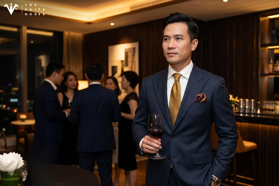 Peak Lapel Trên Jacket Một Hàng Khuy: Tuyên Ngôn Bản Lĩnh Lãnh Đạo