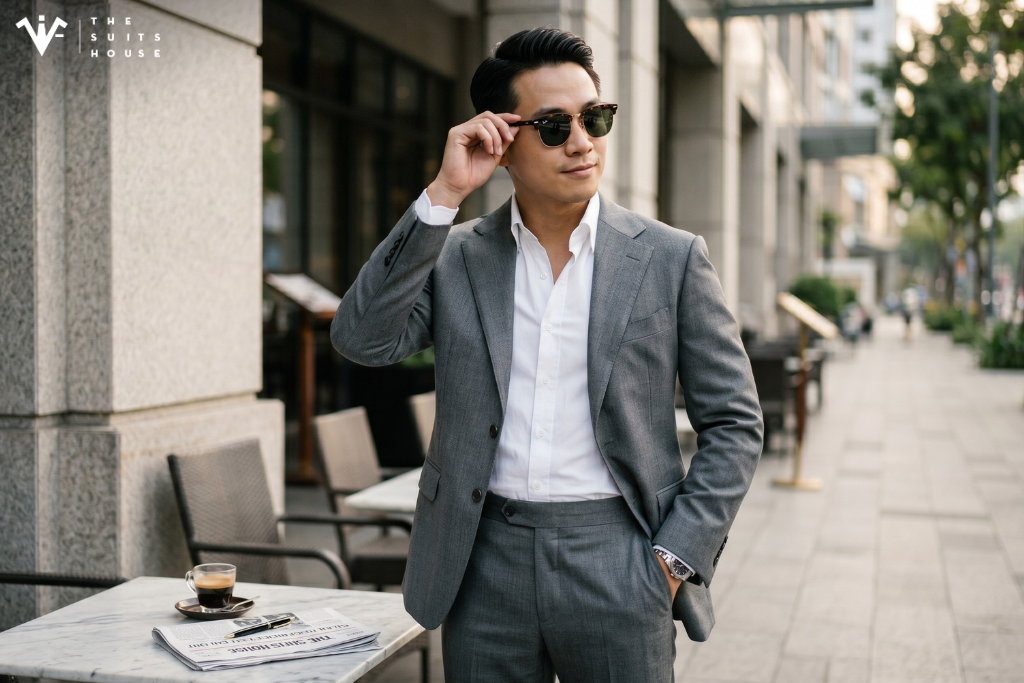 Phối Kính Mát (Sunglasses) Cùng Suit: Nghiêm Túc Và Phóng Khoáng