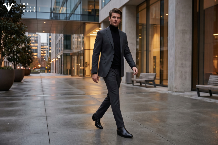 Phối Suit Cùng Boots Da Santiago: Điểm Nhấn Chuẩn Hiện Đại