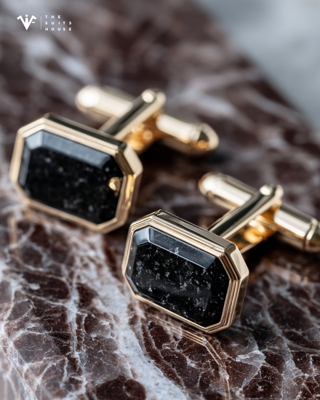 CUFFLINKS MARBLE ĐEN | Tuyên Ngôn Quyền Lực Từ Đá Cẩm Thạch CUFFLINKS MARBLE ĐEN | Tuyên Ngôn Quyền Lực Từ Đá Cẩm Thạch