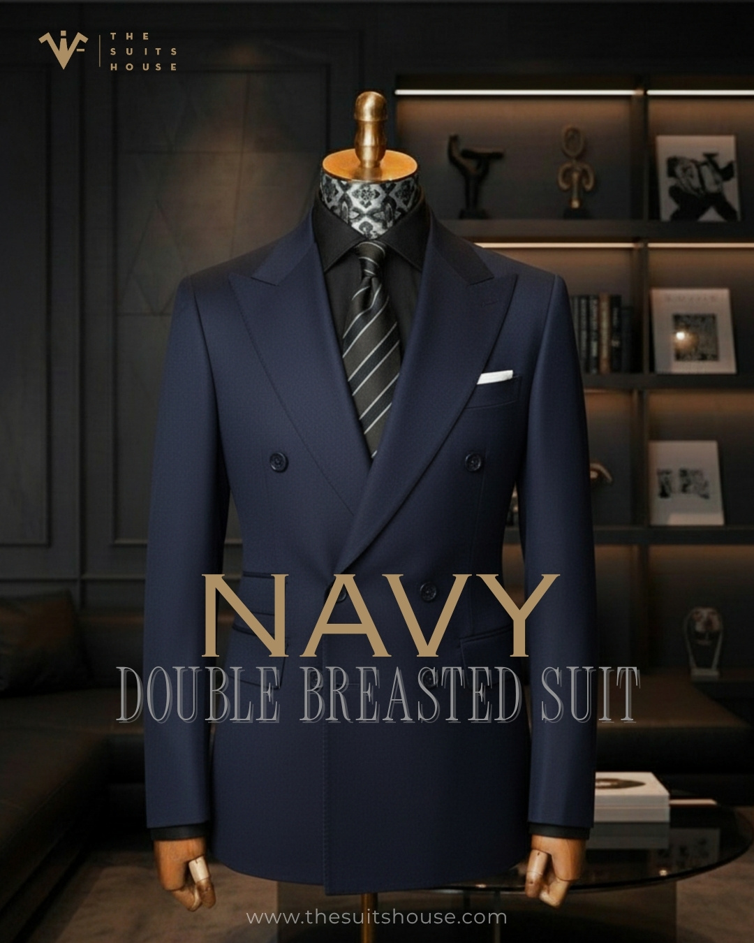 NAVY DOUBLE-BREASTED SUIT | Chuẩn Mực Quyền Lực Của Giới Lãnh Đạo Hiện Đại NAVY DOUBLE-BREASTED SUIT | Chuẩn Mực Quyền Lực Của Giới Lãnh Đạo Hiện Đại