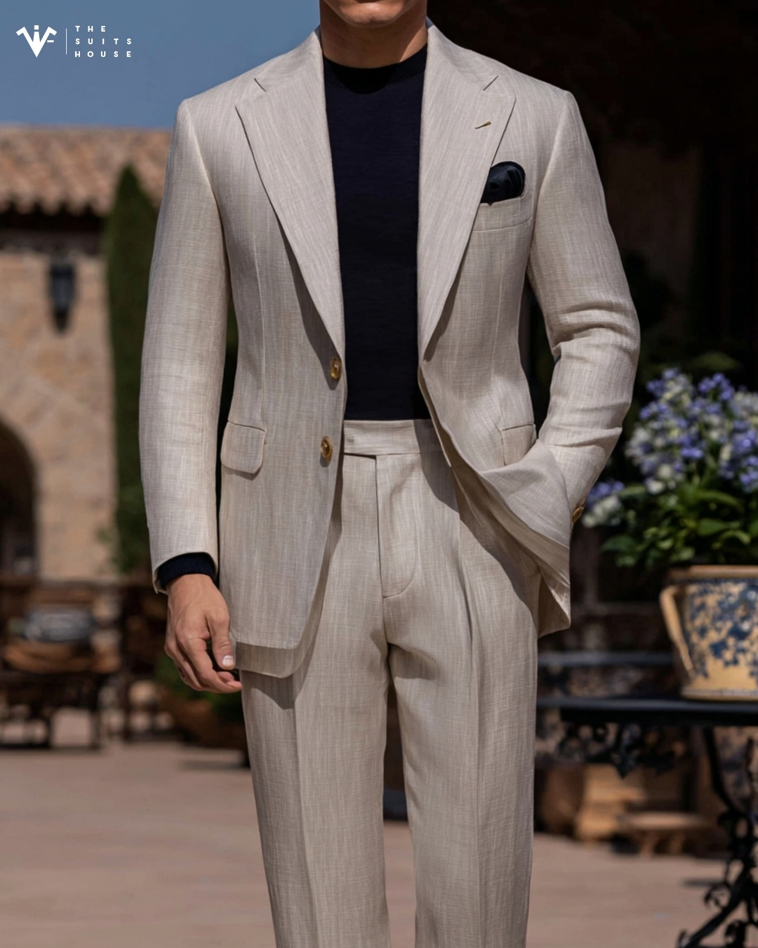 MOCHA LINEN BLAZER | Phong Cách Địa Trung Hải Của Quý Ông Sành Điệu MOCHA LINEN BLAZER | Phong Cách Địa Trung Hải Của Quý Ông Sành Điệu