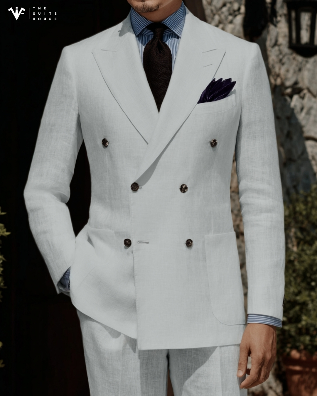 DOUBLE BREASTED LINEN SUIT | Tuyên Ngôn Của Sự Sang Trọng Đầy Kiểm Soát DOUBLE BREASTED LINEN SUIT | Tuyên Ngôn Của Sự Sang Trọng Đầy Kiểm Soát
