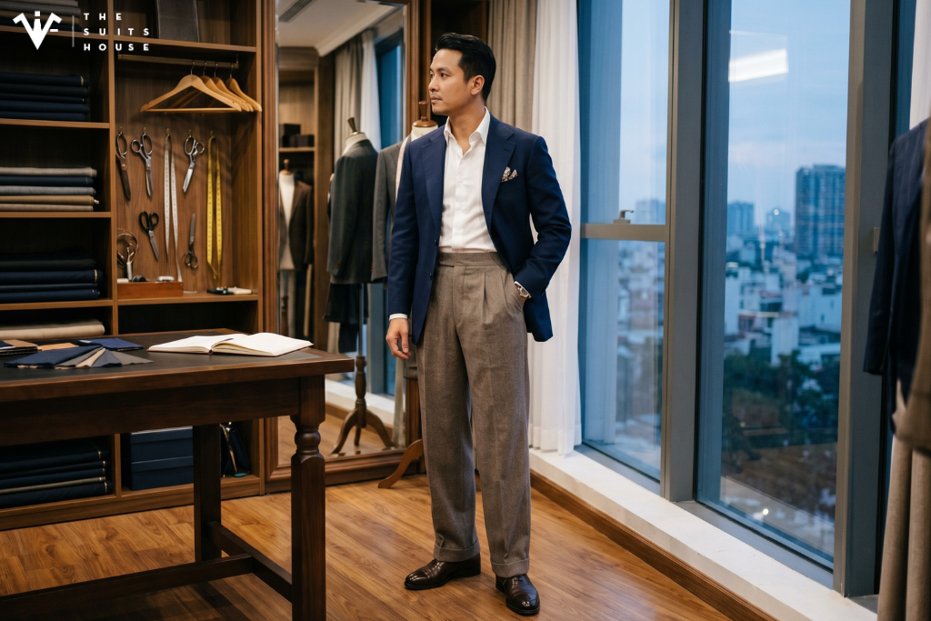 Sartorial 2026: Quần Tây Ống Rộng Soán Ngôi Slim-fit