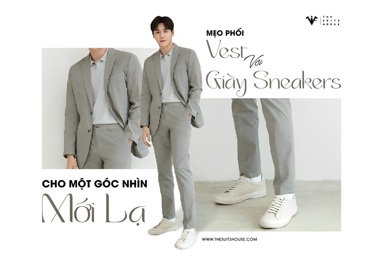 Mẹo Phối Vest với Giày Sneakers Cho Một Góc Nhìn Mới Lạ Mẹo Phối Vest với Giày Sneakers Cho Một Góc Nhìn Mới Lạ